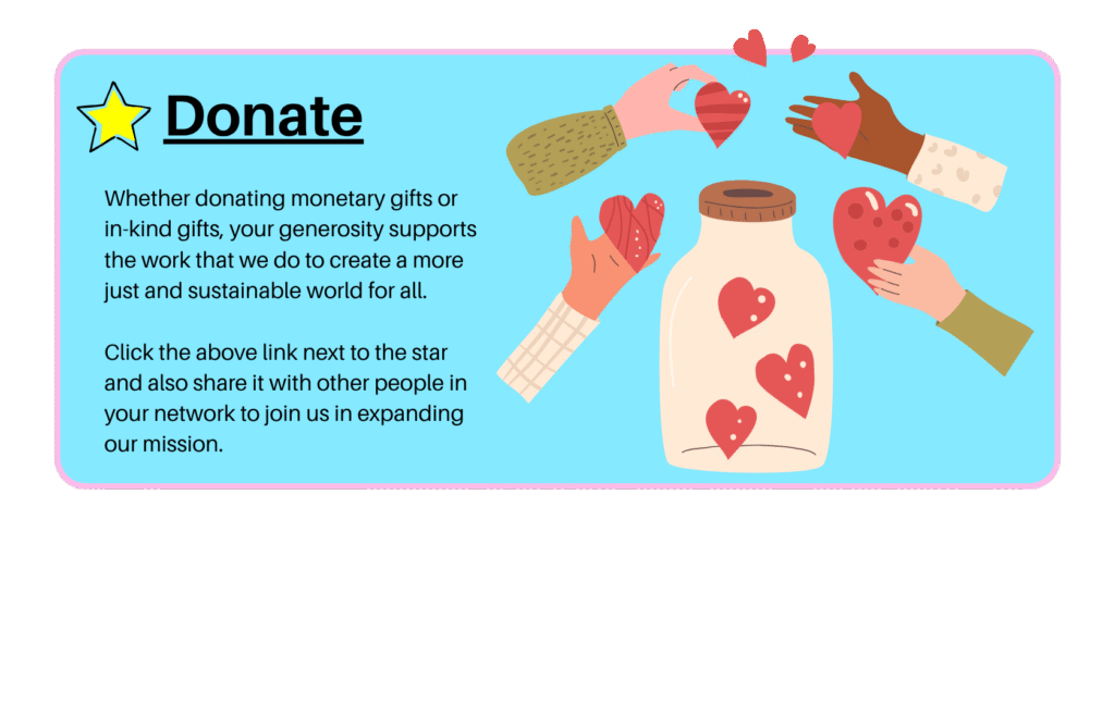 showing people ways to get involved in donating