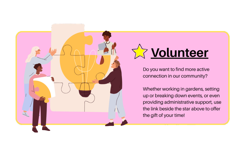 showing people ways to get involved with volunteering